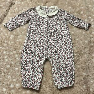 Baby GAP 6-9 months Floral One-Piece Romper